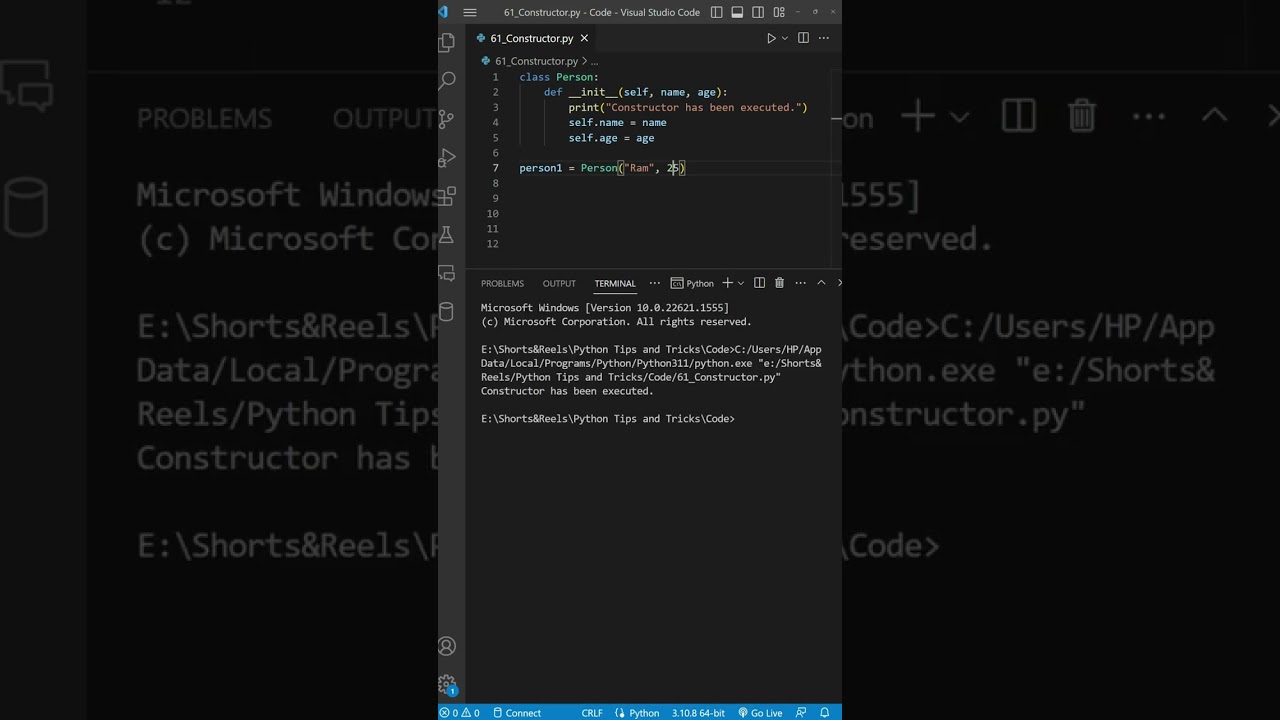 Python Tips and Tricks 61 | #shorts | NextStep InfoTech