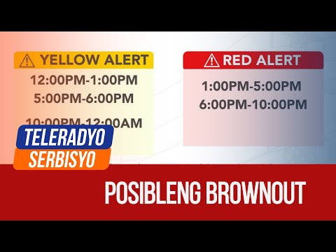 Possible brownout as Luzon grid put on red alert Teleradyo Serbisyo (23 May 2024)