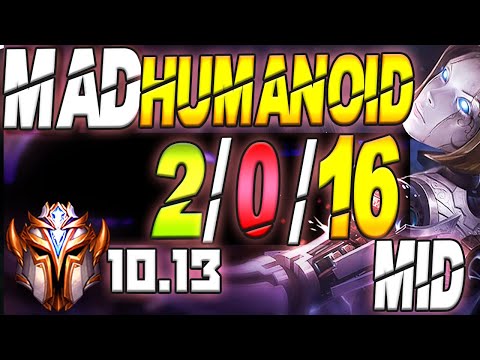 MAD Humanoid Plays Orianna vs Ryze Mid Lane - 10.13
