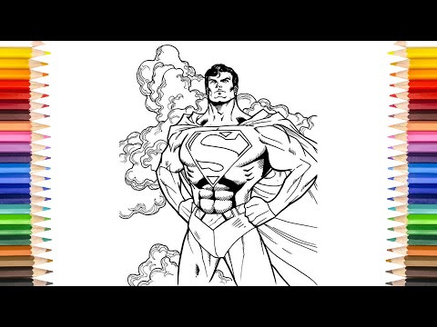 SUPERMAN Coloring Pages | Super Handsome Man Coloring Pages
