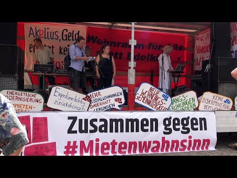 #Mietenwahnsinn #Wohngipfel I „Echte Demokratie statt Kapitalismus!“ (Bündnis Solidarische Stadt)