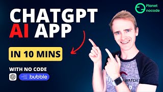 How to create a ChatGPT app with no code using Bubble.io thumbnail
