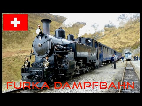 Swiss Trains: Riding the Furka Steam Railway / Dampfbahn Furka-Bergstrecke, Furka to Realp
