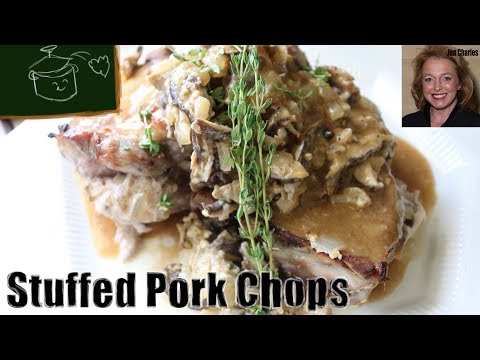 How to Make Delectable Mushroom Stuffed Pork Chops With Simple Gravy