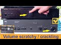 How To Fix A Scratchy Crackling Volume Knob On An Amplifier Audio Interface Computer Speakers