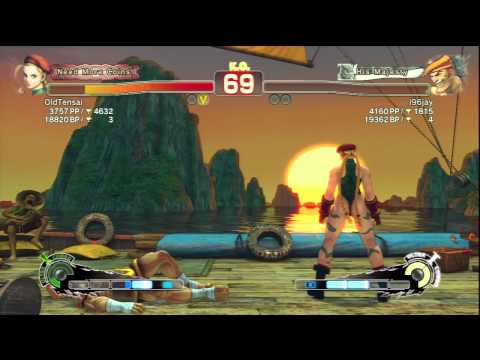 OldTensai [Cammy] Vs i96jay [Adon] SSF4 AE Online Ranked Matches - PSN