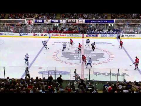 Blackhawks @ Maple Leafs - The Highlights - 110305