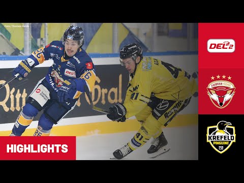DEL2: Lausitzer Füchse vs. Krefeld Pinguine | Highlights