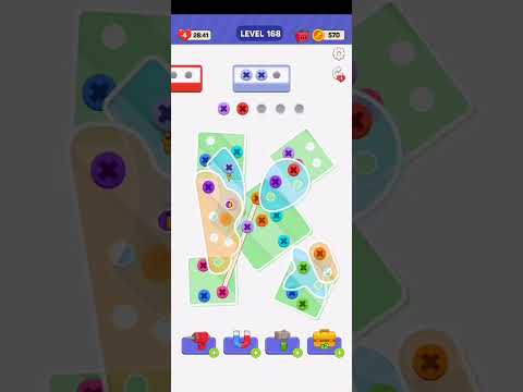Unscrew It: Nuts & Bolts Jam Level 168||حل المستوى ١٦٨ في لعبة nuts and bolts jam