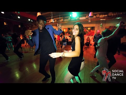 Tamba Salsaché Hissirou & Olga Kryachko - Salsa social dancing at the Rostov For Fun Fest 2016