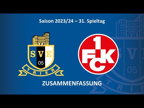 SVE-TV: Eintracht Trier vs. FC Kaiserslautern II - Highlights (31. Spieltag Saison 23/24)