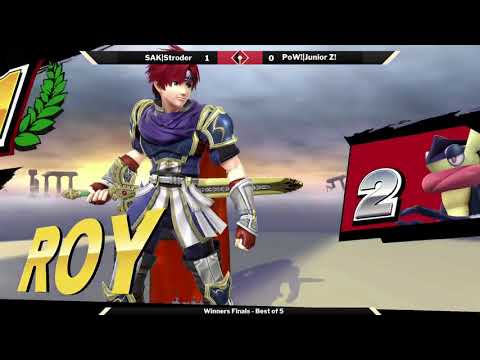 Smash the Diamond Smash 4 Winners Finals - SAK|Stroder (Greninja) vs PoW!|Junior Z (Roy)