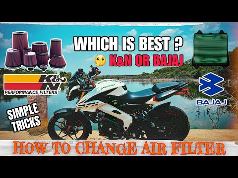 How To Change Air Filter In Pulsar Ns200 | Which is Best Filter K&N or Bajaj @nsmodzandvlogs