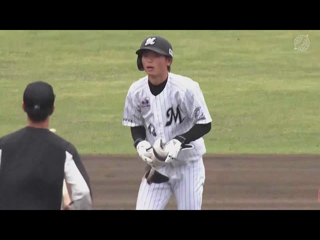 【ファーム】マリーンズ・和田康士朗がライトへタイムリー2ベースヒット!! 2022年4月21日  千葉ロッテマリーンズ 対 埼玉西武ライオンズ