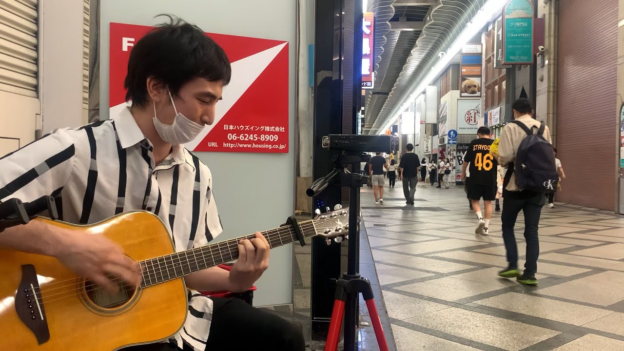 【鬼才】強烈な歌詞と最高のメロディーを奏でる人現る/路上にギター設置