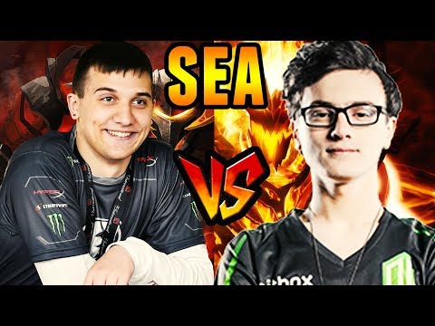 Arteezy vs Miracle - Shadow Fiend vs Chaos Knight Pro Gameplay - Ranked Match dota 2