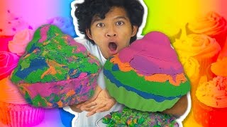 GIANT KINECTIC SAND CUPCAKES Two Ways!!!