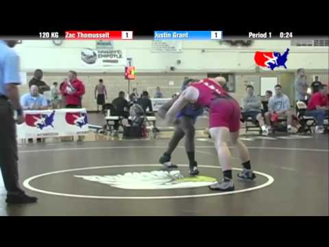 2012 Univ. WTT: 120 KG - Zac Thomusseit (Pittsburgh WC) vs. Justin Grant (husky WC)