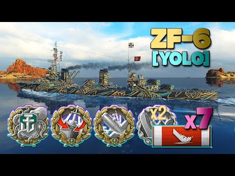 Destroyer ZF-6 on map Tears of the Desert, [YOLO] - World of Warships