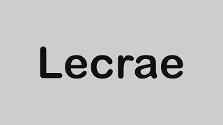 Lecrae - Lucky Ones (lyrics)