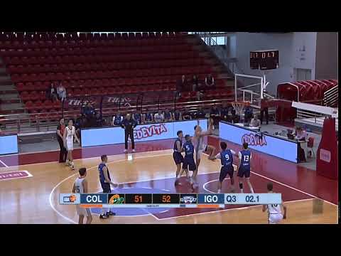 Vukašin Todorović ends the quarter with a slam! (U19 Cedevita Olimpija - U19 Igokea m:tel, 20.4.23)
