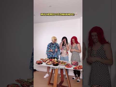 HOMENS VS MULHERES COZINHANDO