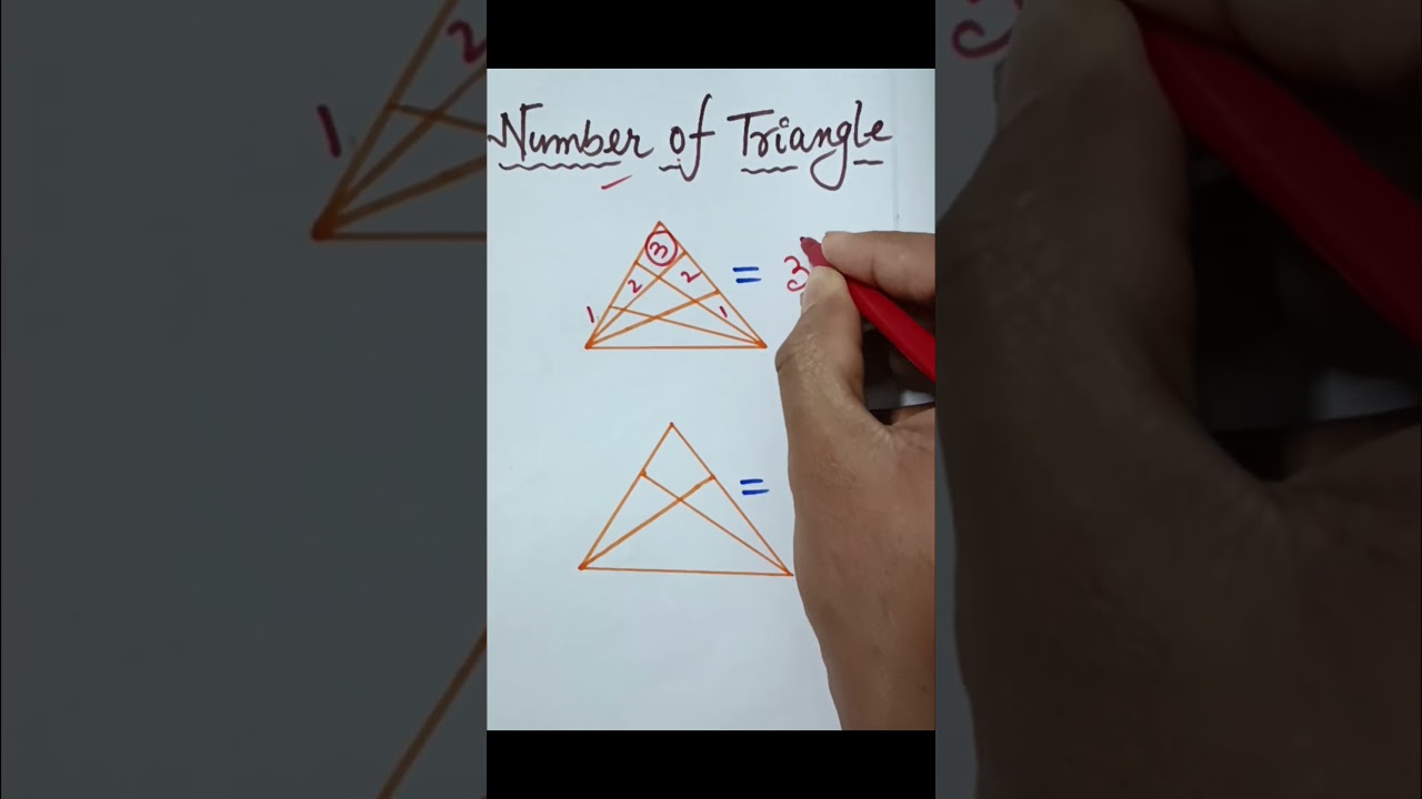 Number of Triangles | Counting Figures | Reasoning Short Tricks #shortvideo #mathtricks #shorts