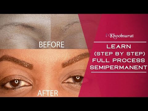 Learn Full Process Semipermanent | Microblading Eyebrows | Step By Step Process | Pooja Goel