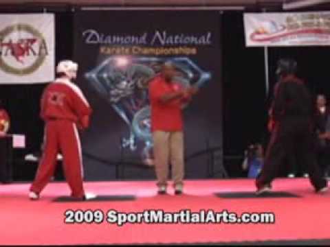 Joe Boone v Unknown - Men's team sparring - 2009 Diamond Nationals
