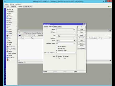 Mikrotik setup PPPOE client