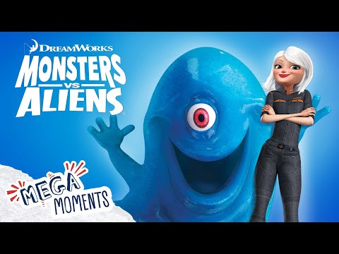 Running From Monsters 👹 | 10 Minute Preview | Monsters Vs Aliens | Movie Moments | Mega Moments