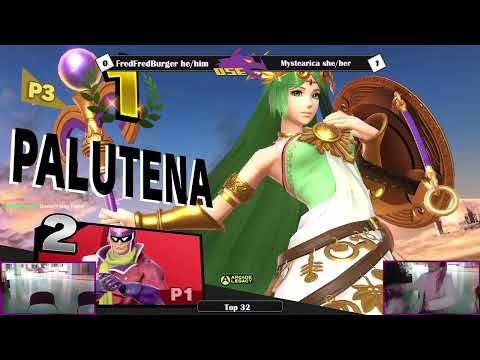 FredFredBurger (Captain Falcon) Vs Mystearica (Palutena) Shield Break Mario Top 32