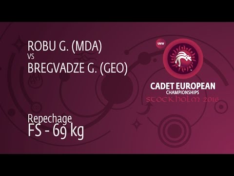 Repechage FS - 69 kg:  Dogukan KALAYCI (TUR) df. Giorgi BREGVADZE (GEO) by FALL, 10-7