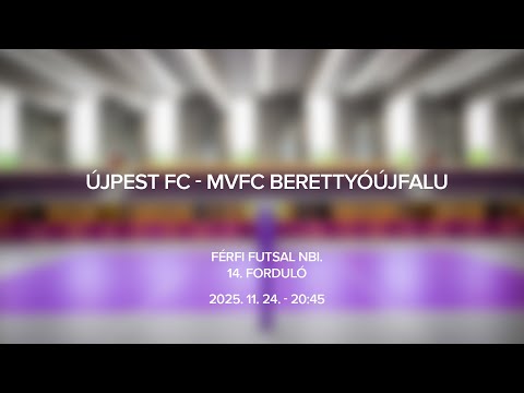 Újpest FC - MVFC Berettyóújfalu, Férfi Futsal NBI., 14. forduló