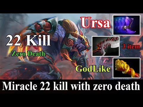 #Dota #Dota2 #Usra MIRACLE [Ursa] Offlane 22Kill With Zero Death Immortal Pro Gameplay - Dota 2
