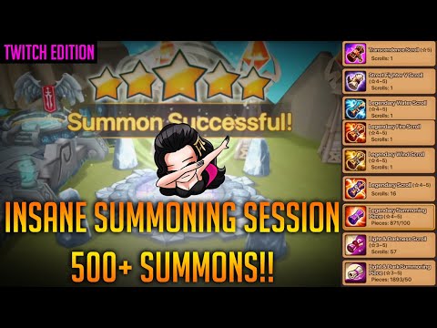 LnD 5?!?!?!? INSANE SUMMONING SESSION! 500+ SCROLLS 90+ LDS FOR ARKTYC (SUMMONERS WAR)