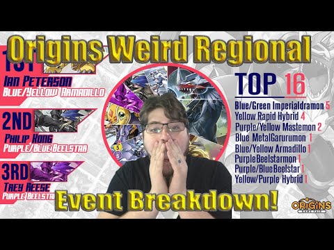 Digimon TCG | Digimon First Origins Regional Top 16 Decks Breakdown! | New Awakening BT08| PPG Event