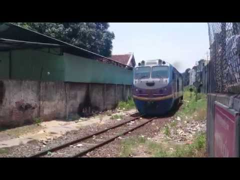 Train SE5 passing Nha Trang (2015)