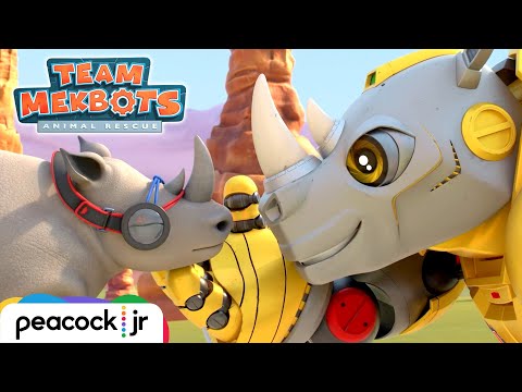 Runaway Rhino Rescue! | TEAM MEKBOTS: ANIMAL RESCUE