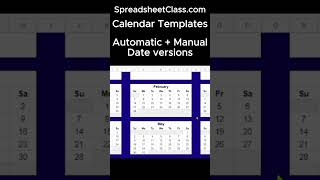 Google Sheets Calendar Templates: Automatic + Manual & Yearly + Monthly