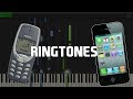 Phone Ringtones in Synthesia (Piano Tutorial)