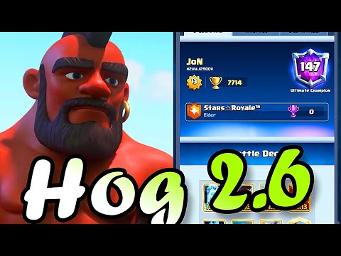🏆  7800 trophy JoN Hog cycle 2.6 gameplays 👈 clash Royale