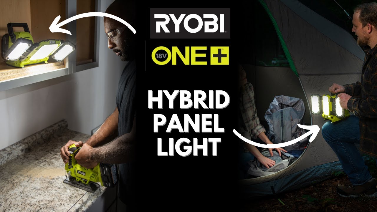 RYOBI 18V ONE+ Hybrid LED Panel Light