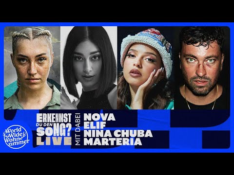 Erkennst DU den Song? | 🔴LIVE (mit Nova, Elif, Nina Chuba und Marteria)