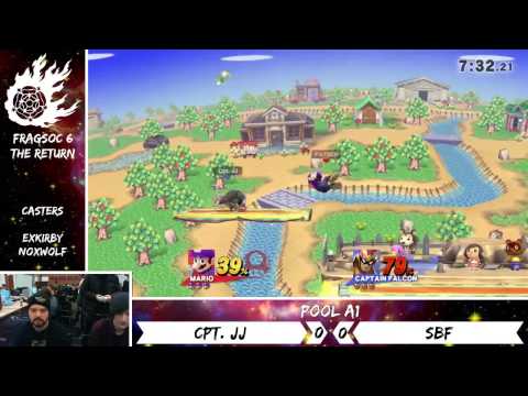 Smash@Fragsoc 6: The Return // Pool A2 // SSM | SBF (Mario) vs. Captain JJ (Captain Falcon)