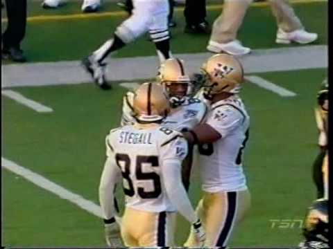 CFL 2005 WINNIPEG BLUEBOMBERS AT HAMILTON TIGERCATS