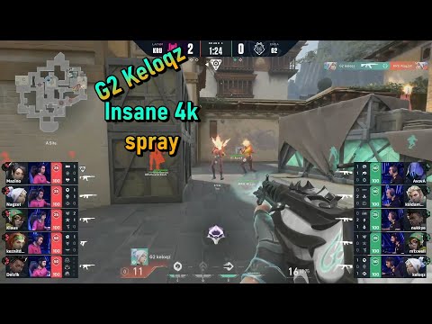 G2 Keloqz insane 4k Spray while flashed || VCT Masters Berlin