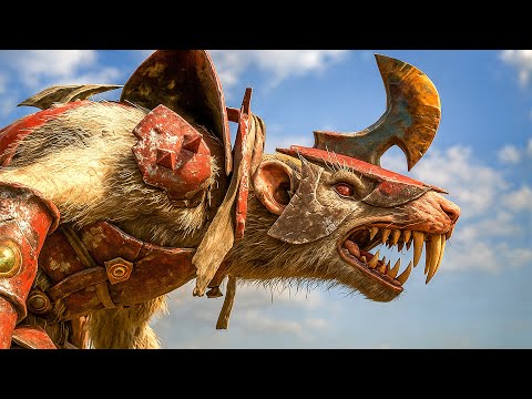 BEASTMEN & GREENSKINS vs SKAVEN & TZEENTCH - TotalWar: Warhammer 3