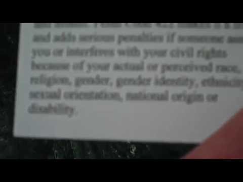 080714 COP LGBT - To File new Police Reports and Charges regarding SVU ... pc 422.