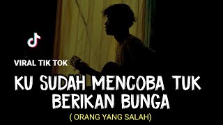 Download lagu LIRIK LAGU || ku sudah mencoba tuk berikan bunga (ORANG YANG SALAH - LUVIA BAND) cover agusriansyah mp3